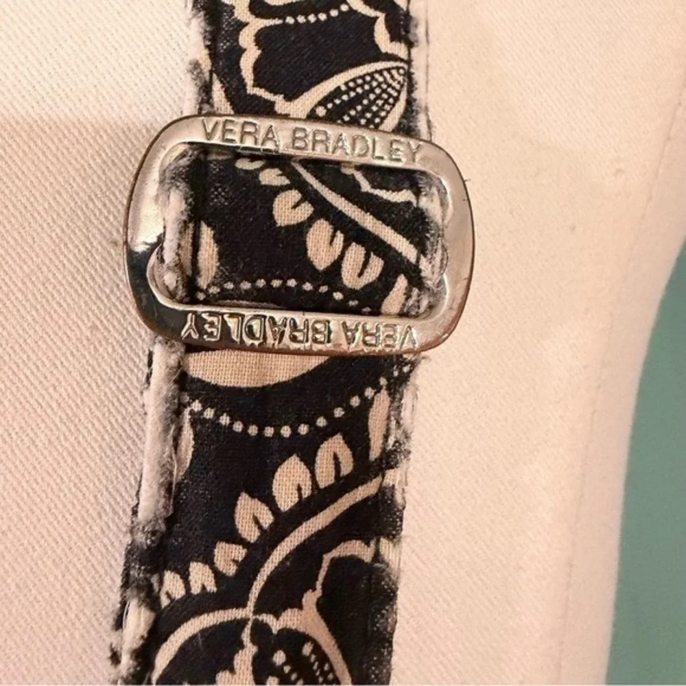 Vera Bradley Night and Day Hipster Crossbody Bag Black White Floral One Size